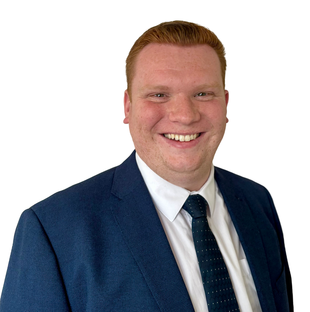 A photograph of Caleb Goodison, director, smiling